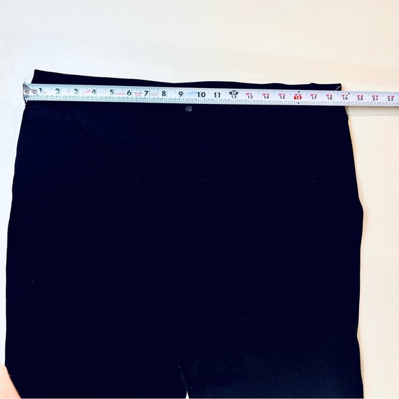 Eileen Fisher pants, Soft Stretchy, Wide Leg, Side Zipper, Color Black, Large - Picture 5 of 6